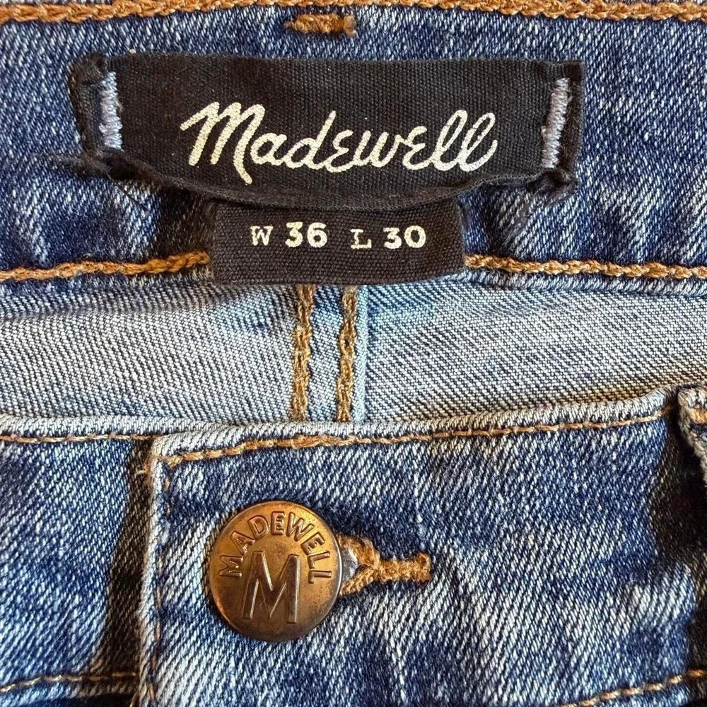 Madewell Men's Slim Jeans W36 L30 Medium Wash Straight Slim Fit Denim Pants